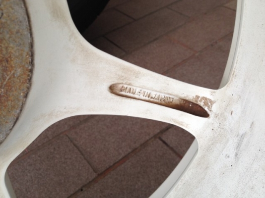 ล้อแท้ P1 ขอบ 17 หน้า7หลัง8อ๊อฟ32กับ35 5รู114 สีเดิมๆญี่ปุ่นสภาพสวย