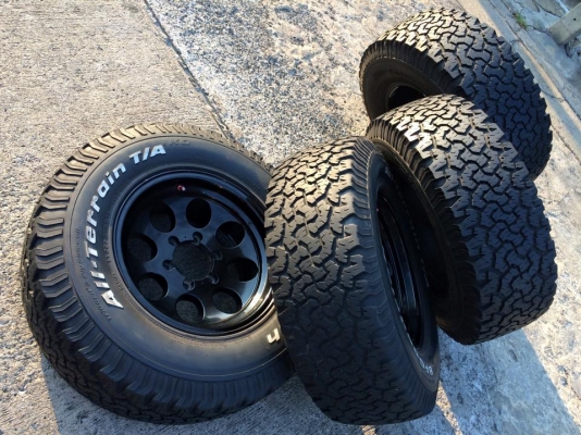 BF Goodrich All-terrain ขนาด 265 70 r16 + แม็กลาย Mickey สวยยกชุด BF Goodrich All-terrain ขนาด 265 70 r16 + แม็กลาย Mickey สวยยกชุด
