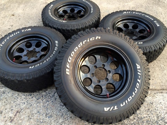 BF Goodrich All-terrain ขนาด 265 70 r16 + แม็กลาย Mickey สวยยกชุด BF Goodrich All-terrain ขนาด 265 70 r16 + แม็กลาย Mickey สวยยกชุด