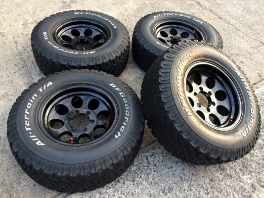 BF Goodrich All-terrain ขนาด 265 70 r16 + แม็กลาย Mickey สวยยกชุด BF Goodrich All-terrain ขนาด 265 70 r16 + แม็กลาย Mickey สวยยกชุด