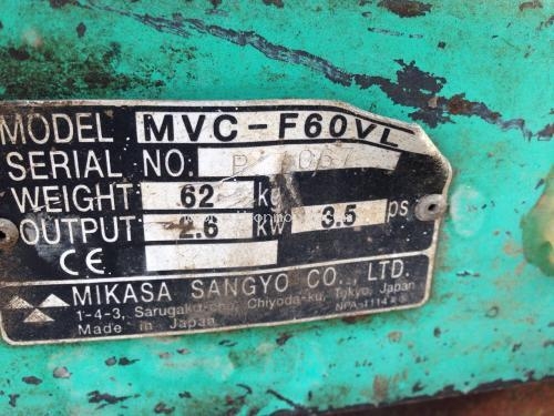 เครื่องตบดิน MIKASA MVC-F60VL รหัสสินค้า : 80802386 หรือเพิ่มเติมไดที่ www.nihonmono.com เครื่องตบดิน MIKASA MVC-F60VL รหัสสินค้า : 80802386 หรือเพิ่มเติมไดที่ www.nihonmono.com