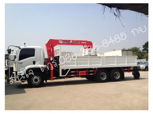 รถบรรทุกอีซูซุ 10 เพลา เดียว ติดเครน ISUZU FVM 240 แรงม้า และ ISUZU FVM 300 แรงม้า สุดคุ้มค่า