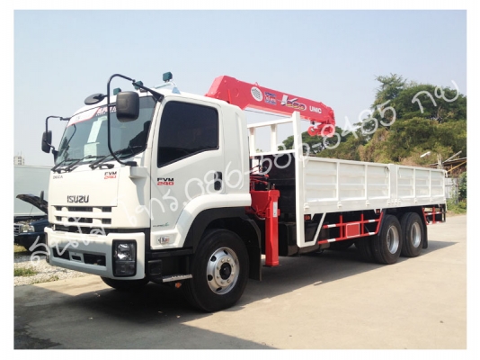 รถบรรทุกอีซูซุ 10 เพลา เดียว ติดเครน ISUZU FVM 240 แรงม้า และ ISUZU FVM 300 แรงม้า สุดคุ้มค่า
