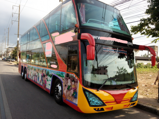 ขายรถบัส 10 ล้อ 2 ชั้นแอร์ HINO เครื่อง F17D 8 สูบ 520 แรงม้า 2 ชั้นปี 2554 ราคา 2300000