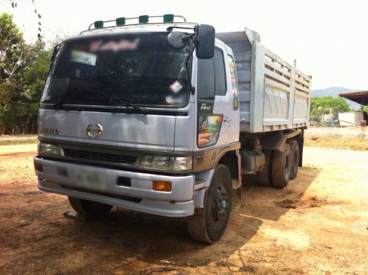 ขายรถบรรทุกสิบล้อดัมพ์ Hino 1J เครื่องเดิม 210 แรง ปี 42 กระบะดัมพ์สามมิตร