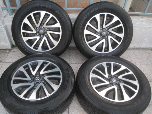 ขายล้อแม็กป้ายแดง NP300 Navara caliber 18" ยางปี14 สนใจติดต่อเล็กคลองสามครับ 081-3747940