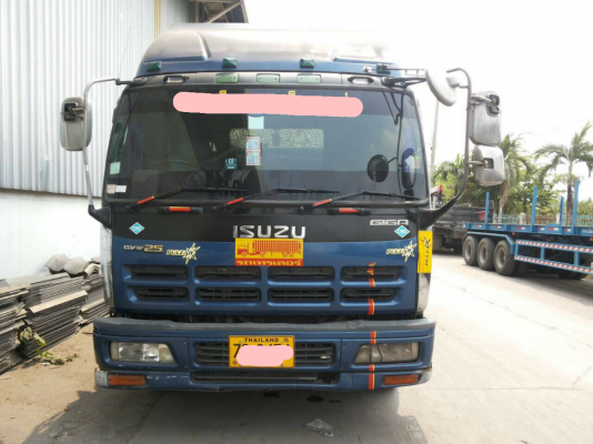 ขายรถบรรทุก 22 ล้อหัวลากติดแก็ส CNG ISUZU GXZ23KZH22 320 แรงม้าปี 2548 หางพื้นเรียบ CIMC 3 เพลาปี 2557 ราคา 1450000