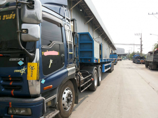 ขายรถบรรทุก 22 ล้อหัวลากติดแก็ส CNG ISUZU GXZ23KZH22 320 แรงม้าปี 2548 หางพื้นเรียบ CIMC 3 เพลาปี 2557 ราคา 1450000
