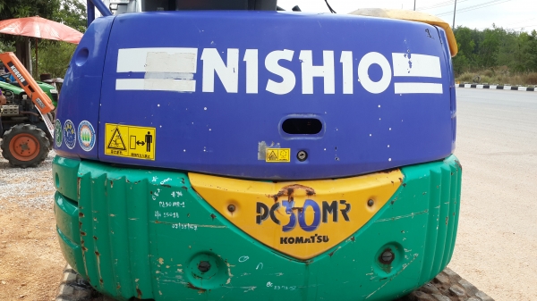 ขายด่วน KOMATSU pc30  MR-1  พร้อมปากคีบแบบหมุนได้ + บุ้งกี้