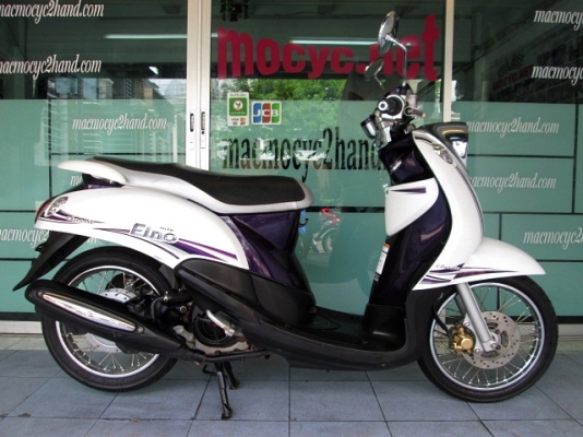 Fino คลาคสิค  สีขาวม่วง รถเดือน ต.ค. ปี 55 ของแถม 2 รายการ 22900