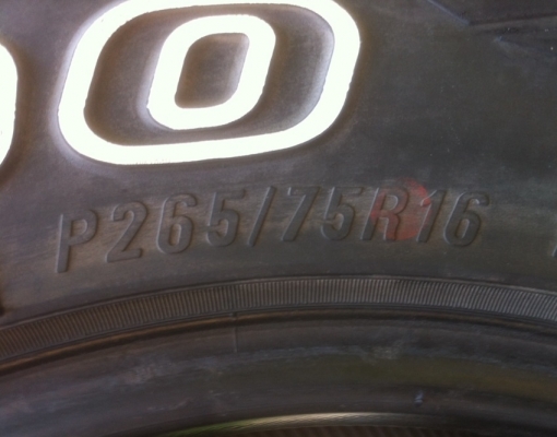 ยาง Maxxis 265/75/16 ปี13