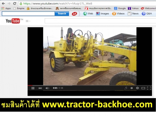 ตามคำเรียกร้องครับ วีดีโอการทำงานรถเกรดดิน เกรดถนน (MOTOR GRADER) เก่าญี่ปุ่น KOMATSU: GD22AC1A