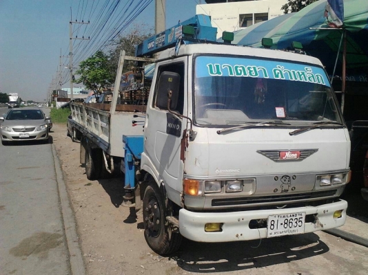 Hino6ล้อ FC(ซุปเปอร์เสี่ยแท้) ยาว 5.5ม. พร้อมเครน3ตัน 5เหลี่ยม ท้องวี 3ปอก 2ชัก เครื่องดี ครัทซีสวย รถพร้อมใช้งาน ขาย 490,000 บาท(ศุภากร081-4252943)