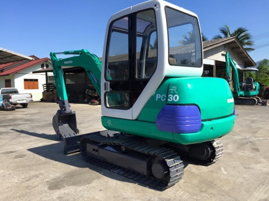 รถแบคโฮล KOMATSU PC30-7 มือสอง มีหัวเก๋ง นำเข้าญี่ปุ่น