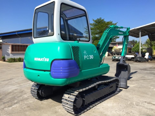 รถแบคโฮล KOMATSU PC30-7 มือสอง มีหัวเก๋ง นำเข้าญี่ปุ่น
