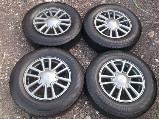 ขายแม็กISUZU  X-SERIES น้องๆป้ายแดง  พร้อมยางบริดสโตน215/70R16 ยางสัปดาห์ที่05ปี14 ยางสวยมากเท่ากันใช้งานน้อยสดๆ  (สภาพ95\%) จำนวน 1  ชุด