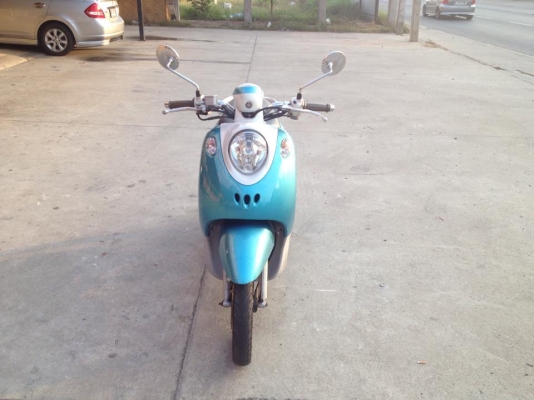 ยามาฮ่า ฟีโน่ สีฟ้า-ขาว ลายดอกไม้ ปี 52 สภาพเดิม ๆ ราคา เบา ๆ