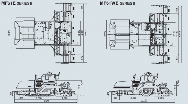 MITSUBISHI MF61WE-TV-A4P****** ปี2006 7720ชม.  ยืด6เมตรไม่ต้องต่อเพิ่ม เครื่อง CAT 3064-E3T สภาพสวยมาก