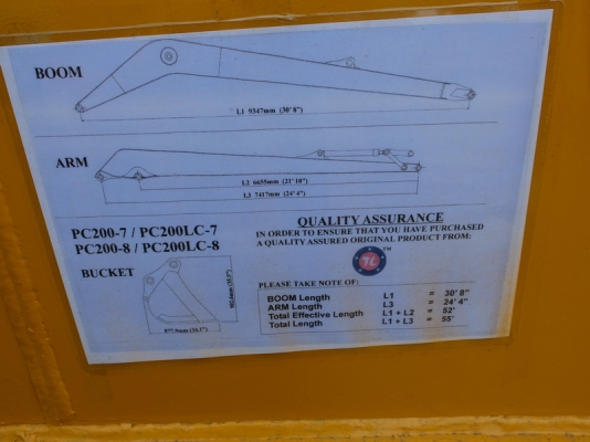 ขาย ชุดบูมยาว KOMATSU PC200 ของใหม่ นำเข้า 500,000 TEL : 087-0339334 ขาย ชุดบูมยาว KOMATSU PC200 ของใหม่ นำเข้า 500,000 TEL : 087-0339334