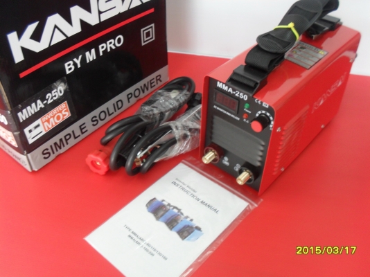 เครื่องเชื่อม INVERTER 250 AMP  ระบบ  IGBT  ยี่ห้อ  IRON .ยี่ห้อ kansai ยี่ห้อ LACOAST  ราคา 2400 บาท
