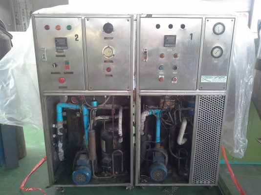เครื่องชิลเลอร์ ขนาด 5 ตัน 60,000 BTU รุ่น RTC.5AST ปี 2005 มีระบบระบายความร้อนในตัว พร้อมใช้งาน