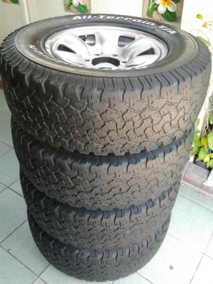 กะทะ Vigo + BF All USA. 265/70/16 ปี11 สวยๆ 1ชุด กะทะ Vigo + BF All USA. 265/70/16 ปี11 สวยๆ 1ชุด