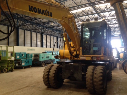 รถขุดล้อยาง Komatsu PW130-7K#K40083F สนใจโทร. 080-6565422 (หนิง)