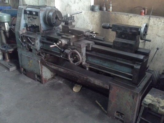 เครื่องกลึง 6 ฟุต ไต้หวัน CHANG 450x1000 เกียร์บล็อค 3 เพลา กลึงเกลียวนิ้วและมิลไม่ต้องเปลี่ยนเฟือง พร้อมใช้งาน