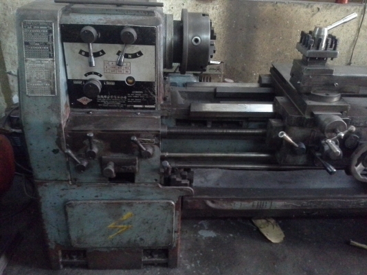 เครื่องกลึง 6 ฟุต ไต้หวัน CHANG 450x1000 เกียร์บล็อค 3 เพลา กลึงเกลียวนิ้วและมิลไม่ต้องเปลี่ยนเฟือง พร้อมใช้งาน