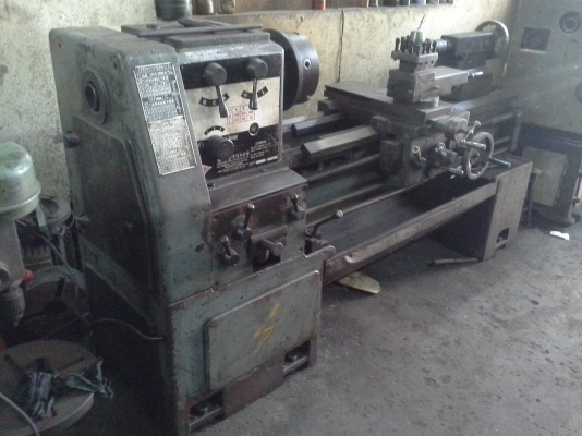 เครื่องกลึง 6 ฟุต ไต้หวัน CHANG 450x1000 เกียร์บล็อค 3 เพลา กลึงเกลียวนิ้วและมิลไม่ต้องเปลี่ยนเฟือง พร้อมใช้งาน