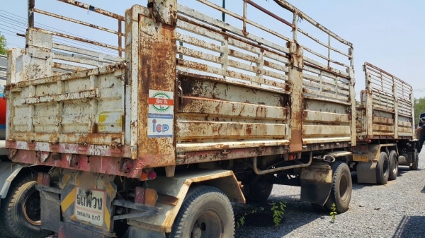 ขายรถพ่วง 18 ล้อ 2 เพลา แม่-ลูก กระบะเหล็กดั้ม ISUZU 240 วางเครื่อง 6SD1-320 แรงโบ เกียร์เดิม ราคา 1150000 สนใจรีบจองด่วน ขายรถพ่วง 18 ล้อ 2 เพลา แม่-ลูก กระบะเหล็กดั้ม ISUZU 240 วางเครื่อง 6SD1-320 แรงโบ เกียร์เดิม ราคา 1150000 สนใจรีบจองด่วน