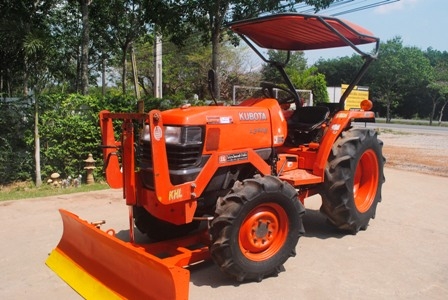 ขายรถไถ Kubota L 3408 (4WD) พร้อมมีดดันหน้า รถพร้อมใช้งานครับ