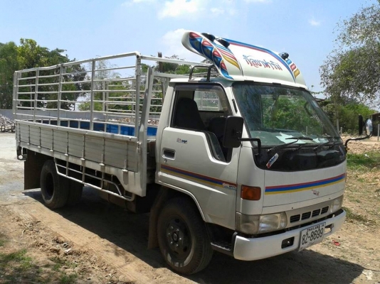 ขายรถบรรทุก คอกข้างเสริม 6ล้อ TOYOTA ปี47 ยาว4.30เมตร แชชซีสวย พ.เพาเวอร์ ภายในสวย สภาพพร้อมใช้งาน พื้นเหล็ก เอกสารเล่มทะเบียนพร้อมโอน