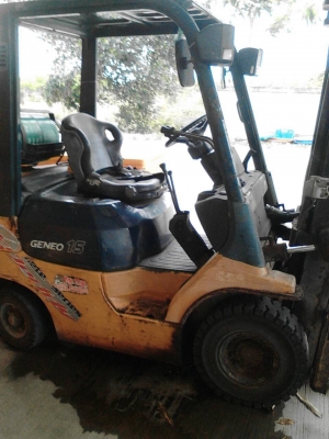 รถยกฟอร์คลิฟต์ TOYOTA 1.5T-7 เบนซิลติดแก๊ส LPG รถสวยเดิมๆพร้อมใช้