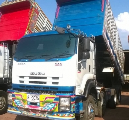 ขายพ่วงแม่-ลูกดั้มเกษตร ISUZU FXZ 360 แรงม้า ปี 53 แม่ 2 คานหน้า เครื่องเดิม เกียร์เดิม ยางเต็มทุกเส้น รถสวยมากจัดแนนซ์ได้ครับ