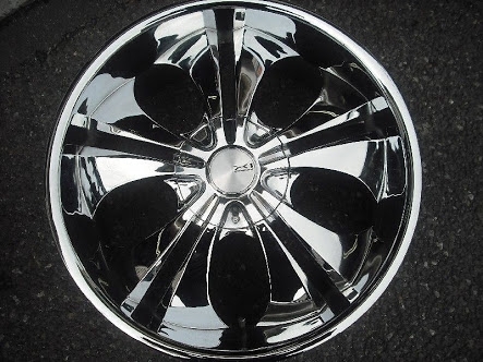 ขอบ 24 6รู โครเมี่ยม แม็กเปล่าไม่มียาง