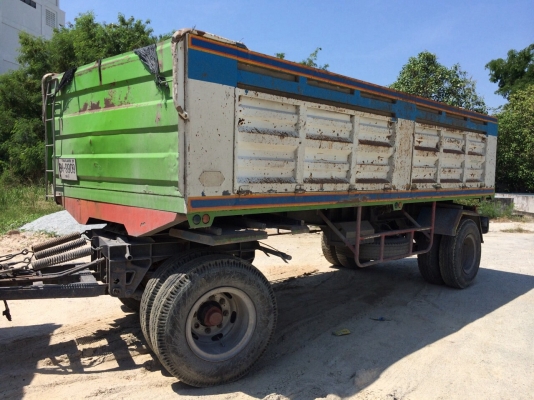 ขายสิบล้อดั้มพ่วงแม่ลูกISUZU FXZ13NFYเครื่อง6HK 300แรงติดก๊าซNgv8ถัง