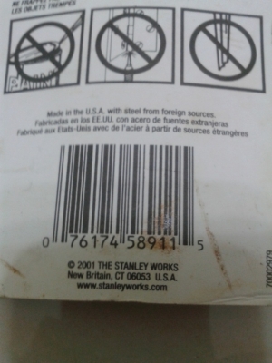 เหล็กส่ง STANLEY Made In Usa