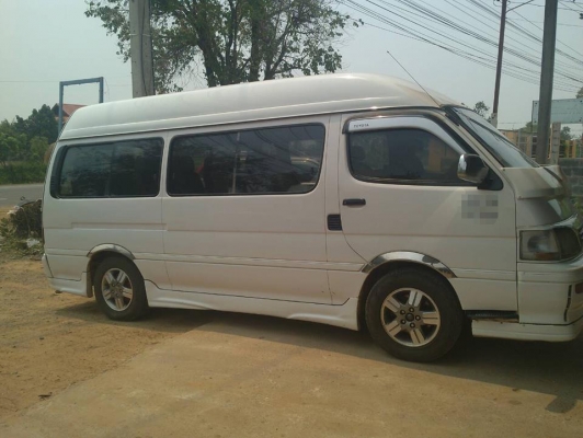 ***ขายแล้วครับขอบคุณ Truck2hand ขาย TOYOTA HIACE 2.8 รถตู้ขนาด9ที่นั่ง แต่ง VIP สวยๆ TOYOTA HIACE 2.8 COMMUTER โฉมหลังคาสูง เกียร์ธรรมดา ปี2538/1995 แต่งVIP สวยๆ เครื่องเดิม 3L 2.8 เครื่องดี แน่นดี แรง เกียร์ดีไม่มีหลุดครับ ช่วล่างดีแ