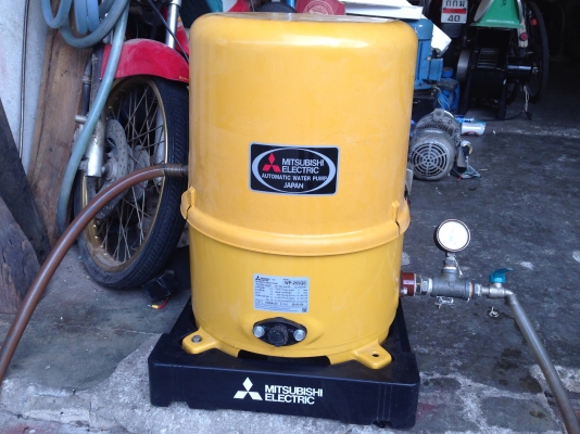 ขายปั้มน้ำอัตโนมัติ mitsubishi 250W สภาพสวยมาก ตรวจเช็คแรงดันเรียบร้อย ไม่มีรั่วซึม พร้อมใช้งาน