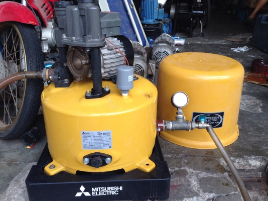 ขายปั้มน้ำอัตโนมัติ mitsubishi 250W สภาพสวยมาก ตรวจเช็คแรงดันเรียบร้อย ไม่มีรั่วซึม พร้อมใช้งาน