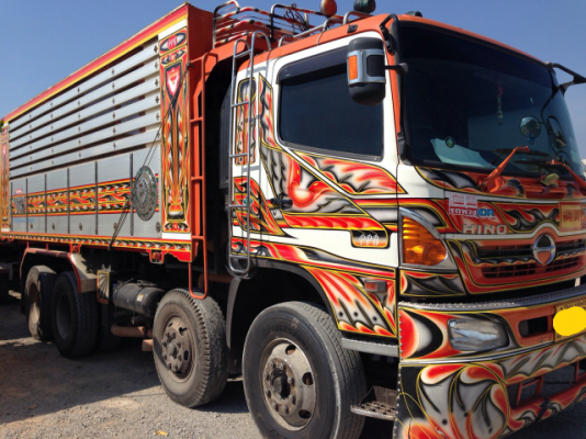 ขายรถบรรทุก 24 ล้อดัมพ์ HINO FM2PNMD 360 แรงม้าปี 2556 หางพ่วง 3 เพลา ราคา 2900000