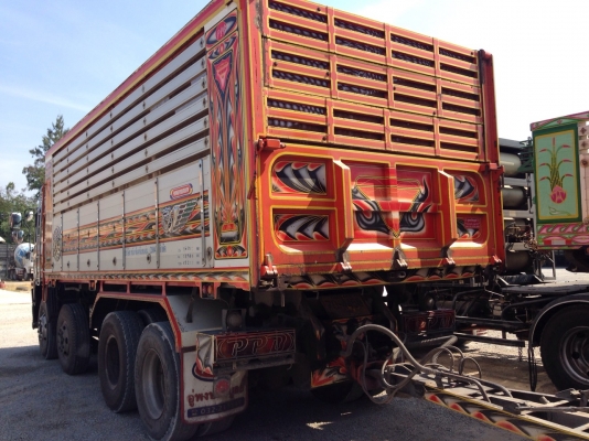 ขายรถบรรทุก 24 ล้อดัมพ์ HINO FM2PNMD 360 แรงม้าปี 2556 หางพ่วง 3 เพลา ราคา 2900000