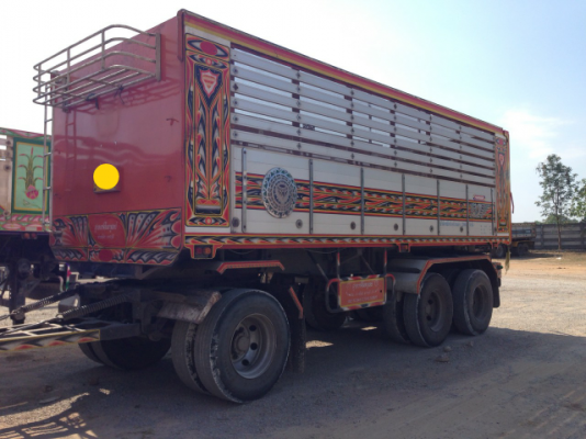 ขายรถบรรทุก 24 ล้อดัมพ์ HINO FM2PNMD 360 แรงม้าปี 2556 หางพ่วง 3 เพลา ราคา 2900000