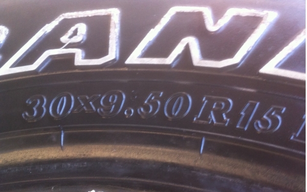 ยาง DUNLOP 31 10.5 R15 ปี12