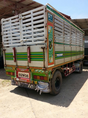 ลูกพ่วง 2 เพลา ไม่ดัมพ์ กระบะอลูมิเนียมพื้นสแตนเลส ยาว 6.40 เมตร ปี 50