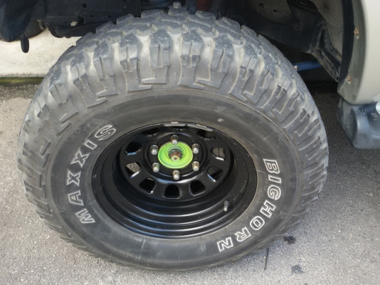 ขาย ล้อใหม่ ลาย ROCK 16&times;8-25 ยาง MUD MAXXIS BIGHORN 762  ปี 11 = 4เส้น ขนาด 285 / 75 /16 เทียบเท่า ยาง33 สภาพดอกหนา ( ตามรูปยางทั้ง4รูป )