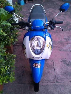 honda scoopy 110i สีฟ้าขาว เครื่องดีมาก เอกสารครบ 17,000