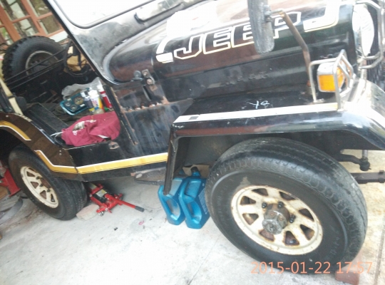 รถจิ๊ปมิตซู j53  4dr6 turbo ป้ายฟ้า หลังคาผ้าใบ sun top  อุปกรณ์ครบ