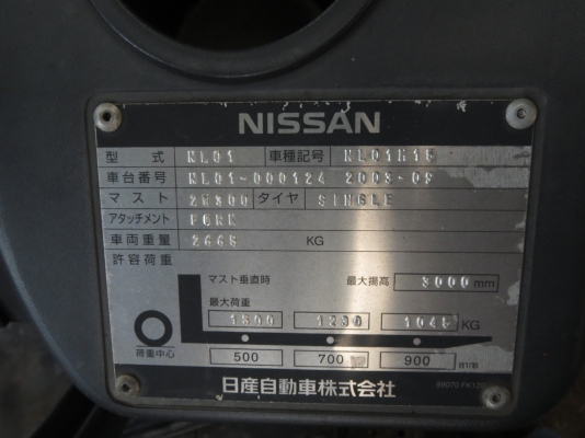 รถโฟร์คลิฟต์ Nissan มือสองญี่ปุ่น รถโฟร์คลิฟต์ Nissan มือสองญี่ปุ่น